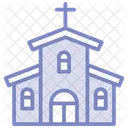 Church Duotone Line Icon Icon