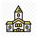 Church Building Color Icon