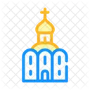 Church Building Color Icon