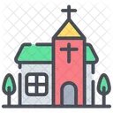 Church Building Religion Icon