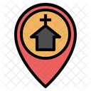 Church Placeholder Pin Pointer Gps Map Location Icône