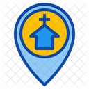 Church Placeholder Pin Pointer Gps Map Location Icône