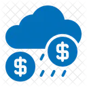 Chuva Financas Moeda Icon