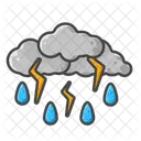 Chuva Tempo Nuvem Ícone