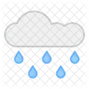 Chuva Chuva De Nuvens Meteorologia Ícone