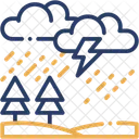 Chuva Acida Poluicao Clima Ícone
