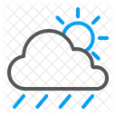 Chuva ensolarada  Ícone