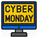 Cyber Monday Computadora Compras Icono