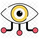 Red Ocular Conexion Ocular Optica Icono