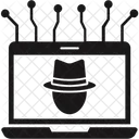 Ciberdelincuente Hacker Sitio Web De Malware Icon