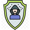 Ciberseguridad Escudo De Seguridad Hacker Icono