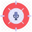 Cible Microphone Podcast Icon