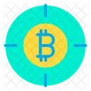 Focus Cible Dargent Cible De Bitcoin Icon