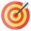 Cible Bullseye Jeu De Flechettes Icon