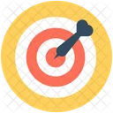 Cible Bullseye Jeu De Flechettes Icon