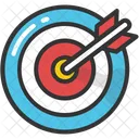 Cible Bullseye Objectif Icône