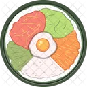 Cibo Coreano Cibo Uova Icon