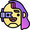 Cyborg Personaje Chica Icono