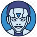 Cyborg Inteligencia Artificial Robot Icono