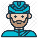 Ciclista Masculino Avatar Ícone