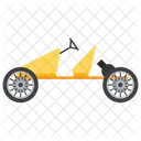 Cyclekart Carro De Bicicleta Carro Manual Ícone