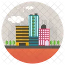Cidade Edificios Da Cidade Centro Da Cidade Ícone