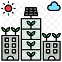 Cidade Fazenda Vertical Ícone