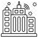 Cidade Inteligente Arranha Ceu Horizonte Ícone