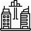Cidade Inteligente Negocios Edificios Ícone