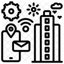 Cidade Inteligente Construcao Cidade Ícone