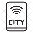Cidade inteligente móvel  Ícone