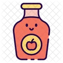 Cider Apple Bottle Icon