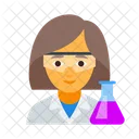 Quimico Quimica Hembra Icon