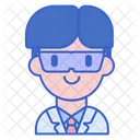 Cientifico Cientifico Masculino Avatar Icono