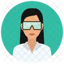 Cientifico Mujer Avatar Icono