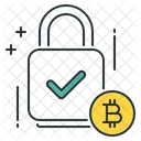 Cifrado de bitcoins  Icono