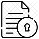 Cifrado De Documentos Datos Seguridad Icono