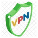 Cifrado Vpn Red Privada Virtual Escudo De Red Icono