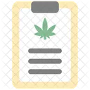 Clipboard Cannabis Cannabidiol Icon