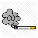 Cigarette Carbon Monoxide Cigarette Smoking Icon