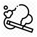 Smoke Cigarette Isolated Icon