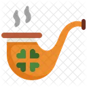Pipe St Patrick Day Smoke Icon