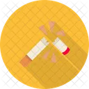 Quit Smoking Broken Cigarette Icon