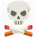 Cigarettes Skull Skull No Smoking Icon