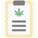 Portapapeles Cannabis Cannabidiol Icono