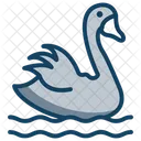 Cigno Animale Cigno Galleggiante Icon