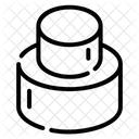 3 D Cilindro Geometria Ícone