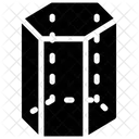 Cilindro Hexagonal Icono