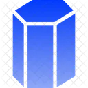 Cilindro Hexagonal Icono