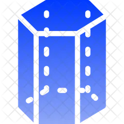 Cilindro hexagonal  Icono